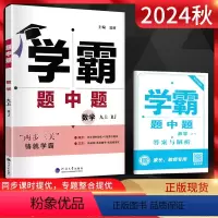 数学 九年级上 [正版]2024秋学霸题中题九年级上册数学人教版初三9九年级同步辅导资料练习册提优课时作业专题复习训练学