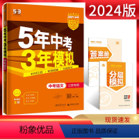 语文 江苏省 [正版]江苏版2024版五年中考三年模拟中考语文江苏 初三九年级中考语文总复习资料练习5年中考三年模拟语文