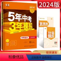 语文 江苏省 [正版]江苏版2024版五年中考三年模拟中考语文江苏 初三九年级中考语文总复习资料练习5年中考三年模拟语文