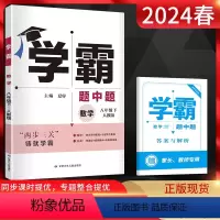 数学 八年级下 [正版]2024春 学霸题中题八年级下册数学 人教版RJ 8年级数学下同步课时作业专题提优训练 初二数学