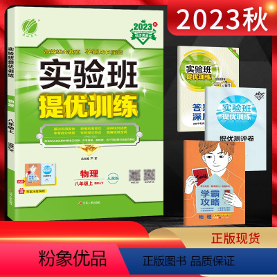 物理 八年级上 [正版]2023秋 实验班提优训练八年级物理上册人教版RMJY 初二8年级物理上同步课时作业训练尖子生提