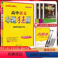 语文 高中二年级 [正版]2024版 小题狂做语文选择性必修中册 高中语文选修中册同步练习册 高二语文小题基础训练 高中