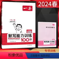语文 四年级下 [正版]2024春一本阅读题小学默写能力训练100分语文四年级下册人教通用版 4年级下册同步默写拼音加汉