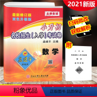 [正版]2021新版 孟建平小升初名校招生入学考试卷 数学 小学升初中入学分班小学六年级下总复习测试卷小考必做真题小考