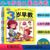 [正版]聪明猴0-3岁早教 幼儿重点早教开发全套3册 123岁宝宝全脑开发思维 婴儿益智图书籍早教书儿童0-3岁亲子读