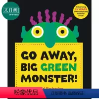 [正版]走开,绿色大怪物 大绿怪Go Away Big Green Monster!英文绘本 吴敏兰儿童认知 趣味洞洞