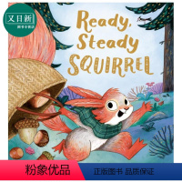 [正版]准备准备小松鼠 Nicola Kinnear Ready Steady Squirrel 英文原版 儿童绘本