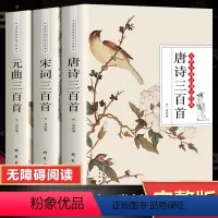 [正版]完整版唐诗三百首全集唐诗宋词元曲三百首全解 全注全译 初中生高中生小学生版中国古诗词大全全套3册