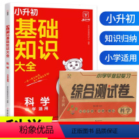 [科学2本]综合测试卷+知识大全 小学通用 [正版]2024金牛耳小升初科学基础知识大全思维导图小学科学知识梳理实验题探