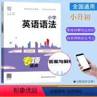 小学英语语法 小学通用 [正版]2024通成学典 小学英语语法专项通典语法考点突破三3四4五5六6年级小升初英语系统总复