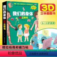 [正版]我们的身体3d立体书 科普翻翻书 性别常识互动游戏书 3-6-10岁幼儿小学生 儿童读物亲子绘本 启蒙百科认知