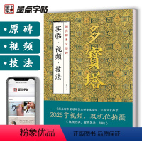 [正版]颜真卿多宝塔碑实临视频技法教程全文高清视频原帖古帖潘锦沙临多宝塔碑练字帖初学者毛笔书法临摹颜真卿楷书字帖