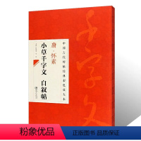 [正版]唐怀素小草千字文自叙帖中国古代碑帖经典彩色放大本陈政编毛笔字帖旁注简体毛笔练字字帖草书毛笔书法