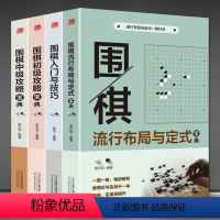 [正版]4册 围棋流行布局与定式宝典+围棋入门与技巧+围棋初级攻略宝典+围棋中级攻略宝典 实战技法从入门到精通死活手筋