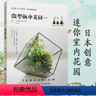 [正版]用苔藓空气凤梨多肉植物制作:微型瓶中花园//家庭创意迷你景观盆栽肉肉绿植打造你的室内花园玩转玻璃生态瓶水培四季