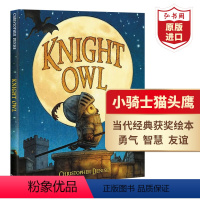 [正版]小骑士猫头鹰 英文原版 Knight Owl 精装 当代经典绘本 亲子睡前故事 2023凯迪克银奖 搭不知所措