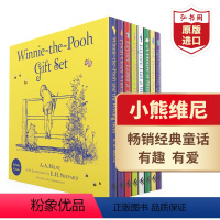 [正版]小熊维尼 维尼熊 8册精选合集 精装 英文原版 Winnie-the-Pooh 米尔恩 全彩插图桥梁章节书 经