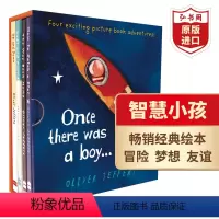 [正版]智慧小孩4册精装盒装 英文原版 Once There Was A Boy 奥利弗杰弗斯Oliver Jeffe