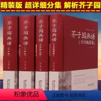 [正版]完整版4册芥子园画传画谱 全4册(兰竹梅菊+人物+山水+花卉翎毛) 全本无删减 芥子园画传 中国画技法的经典著