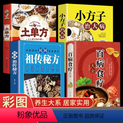 [正版]全套4册土单方书 中国民间秘方大全 小方子治大病百病食疗大全书 中医营养学食疗养生书籍饮食物营养与配餐养生食谱