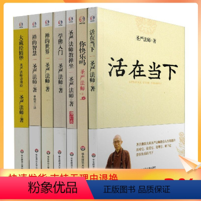 [正版] 圣严法师(全七册)活在当下+你快乐吗+圣严法师教禅坐+学佛入门+禅的世界+禅的智慧+大藏经精华 华东师范大学