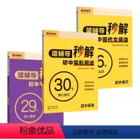 秒解[现代文+平面几何+英语完形填空] 初中通用 [正版] 秒解初中语文现代文阅读数学平面几何模型英语初中完形阅读物理化