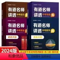 [中考语文]有道名师讲透 全国通用 [正版]2024版有道名师讲透中考数学物理语文英语初中解题方法知识满分攻略重点专题学