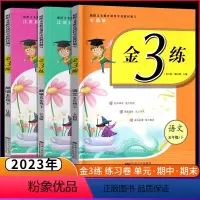 [正版]3本2023春新版金3练金三练5年级下五年级下册语文数学英语人教版苏教版江苏版同步课课练一课一练课时作业训