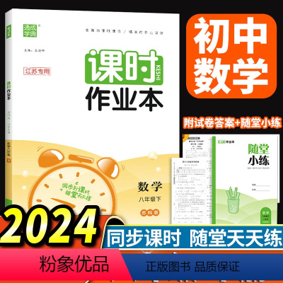 [正版]2024春通城学典课时作业本苏科版八年级数学下册江苏版 随堂天天练8年级初二数学下学期同步课堂作业本知识比刷题