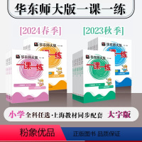 语数英3册套装 一年级上 [正版]2024年华东师大版一课一练 一年级三年级语文+数学+英语 第一二学期 统编版配套上海
