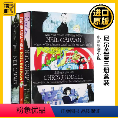 尼尔盖曼3册盒装 [正版]鬼妈妈 卡洛琳 漫画版 英文原版 Coraline 儿童绘本 尼尔盖曼 Neil Gaiman