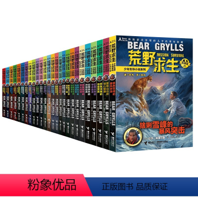 荒野求生(全集礼盒装共26册) [正版]荒野求生少年生存小说系列全套26册 儿童野外生存手册贝尔格里尔斯探险书籍神秘探险