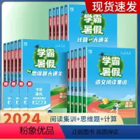 语文 一升二 [正版]学霸的暑假一升二升三升四升五升六年级衔接作业人教通用版语文阅读集训预科班课堂笔记数学计算思维题大通