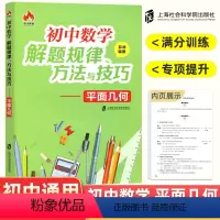 平面几何 初中通用 [正版]新版初中数学解题规律方法与技巧平面几何代数巧妙的解题思路初中生七年级八九年级基础知识归纳汇总