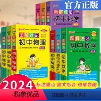 图解速记 初中文言文 初中通用 [正版]2024PASS绿卡图书图解速记初中语文数学英语物理化学生物地理历史政治初一初二