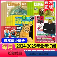 [跨年订阅]2024年6月-2025年5月 [正版]历史喵+好奇号+环球少年地理杂志组合2024年-2025年全年订阅共