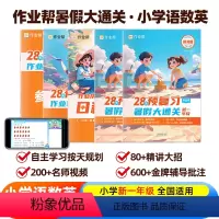 [幼升1年级]小学入学准备-通用版 [正版]2024新版暑假大通关小学28天暑假预复习一升二升三升四升五升六年级语文数学