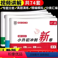 [备考2024 含真题]语文+数学+英语 小学升初中 [正版]2024小升初冲刺新卷语文数学英语人教版小升初真题卷六年级