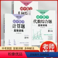 [代数+几何+计算题]数学3本套 八年级/初中二年级 [正版]2023周计划初中数学计算题高效训练八年级计算题专项训练几