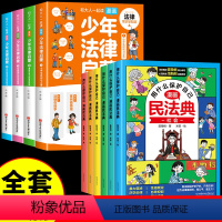 漫画民法典+少年法律启蒙--10册 [正版]抖音同款用什么保护自己漫画版民法典全6册儿童版2024版漫画入门这才是孩子爱