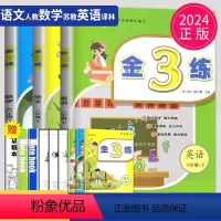 [正版]2024金三练六年级下册语文数学英语六下全套人教版苏教版译林版江苏金3练小学6年级下学期同步课时训练辅导书期中