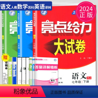 [正版]2024版亮点给力大试卷七年级下册语文数学英语七下全套人教版RJ苏教版SJ译林YL江苏初一下学期7年级同步跟踪