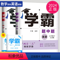 [正版]2024学霸题中题七年级下册数学英语七下全套试卷苏科版苏教译林江苏初一必刷题7年级下学期课时作业本提优训练初中