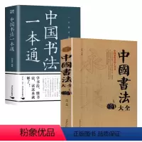 [正版]2册中国书法大全+中国书法一本通 中国历代书法篆书楷书入门名家王羲之收藏真迹艺术书法篆刻书法作品集书法集名帖一