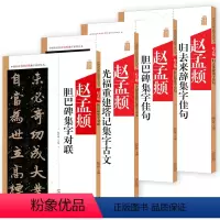 [正版]4册 赵孟頫胆巴碑集字对联+赵孟頫光福重建塔记集字古文+赵孟頫胆巴碑集字佳句+赵孟頫归去来辞集字佳句
