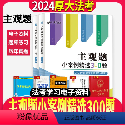 [正版]即将2024司法考试厚大法考主观题小案例精选300例刑法刑事诉讼法行政民法民诉法商法主观题真题指导案例厚大
