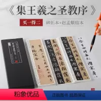 [正版]共2本 集王羲之圣教序原碑拓本赵孟頫临本临读对照版 名家碑帖近距离临摹卡简体旁注 原色原帖王羲之行书毛笔书法字