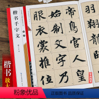 [正版]智永楷书千字文 名家墨宝选粹临帖放大本附智永真书千字文墨迹局部 毛笔软笔楷书练字帖附简体旁注武鄂编 初学者书法