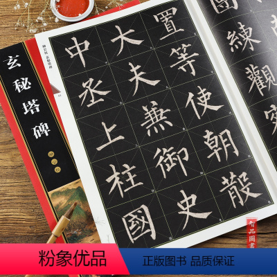 [正版]柳公权玄秘塔碑 名家墨宝选粹临帖放大版 全文放大版彩印 附简体旁注楷书入门临摹练字初学柳体楷书入门毛笔字帖 崇