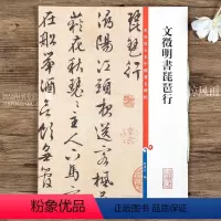 [正版]彩色放大本中国碑帖 文徵明书琵琶行 第七集繁体旁注 毛笔行书书法字帖 孙宝文上海辞书出版社毛笔行书入门歌诀